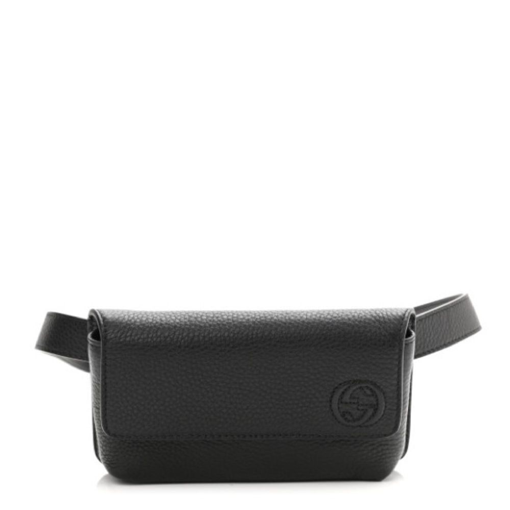 Brand new with box and dustbag Gucci Black Leather belt bag - Picture 2 of 14